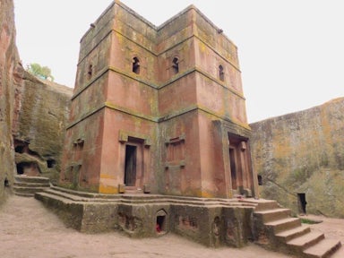 Church of Saint George, rock-hewn churches in Lalibela Ethiopia