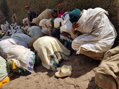 Rock churches of Lalibela in Ethiopia