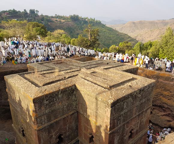 Rock churches of Lalibela in Ethiopia