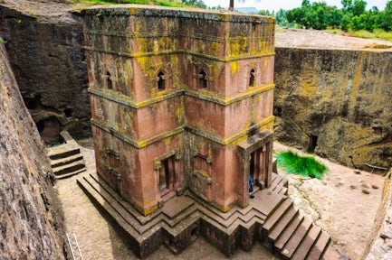 Church of Saint George, rock-hewn churches in Lalibela Ethiopia
